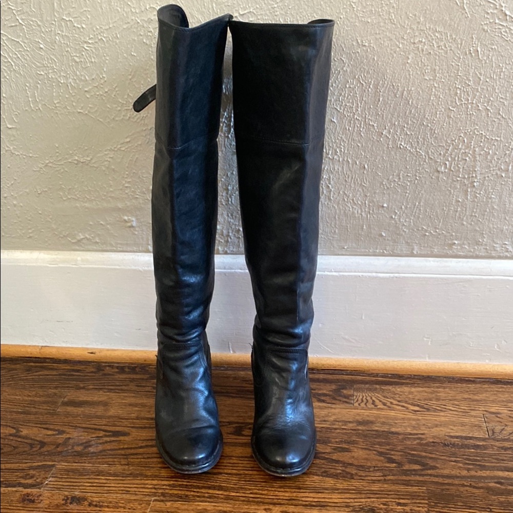 Frye Black Over the Knee Boots